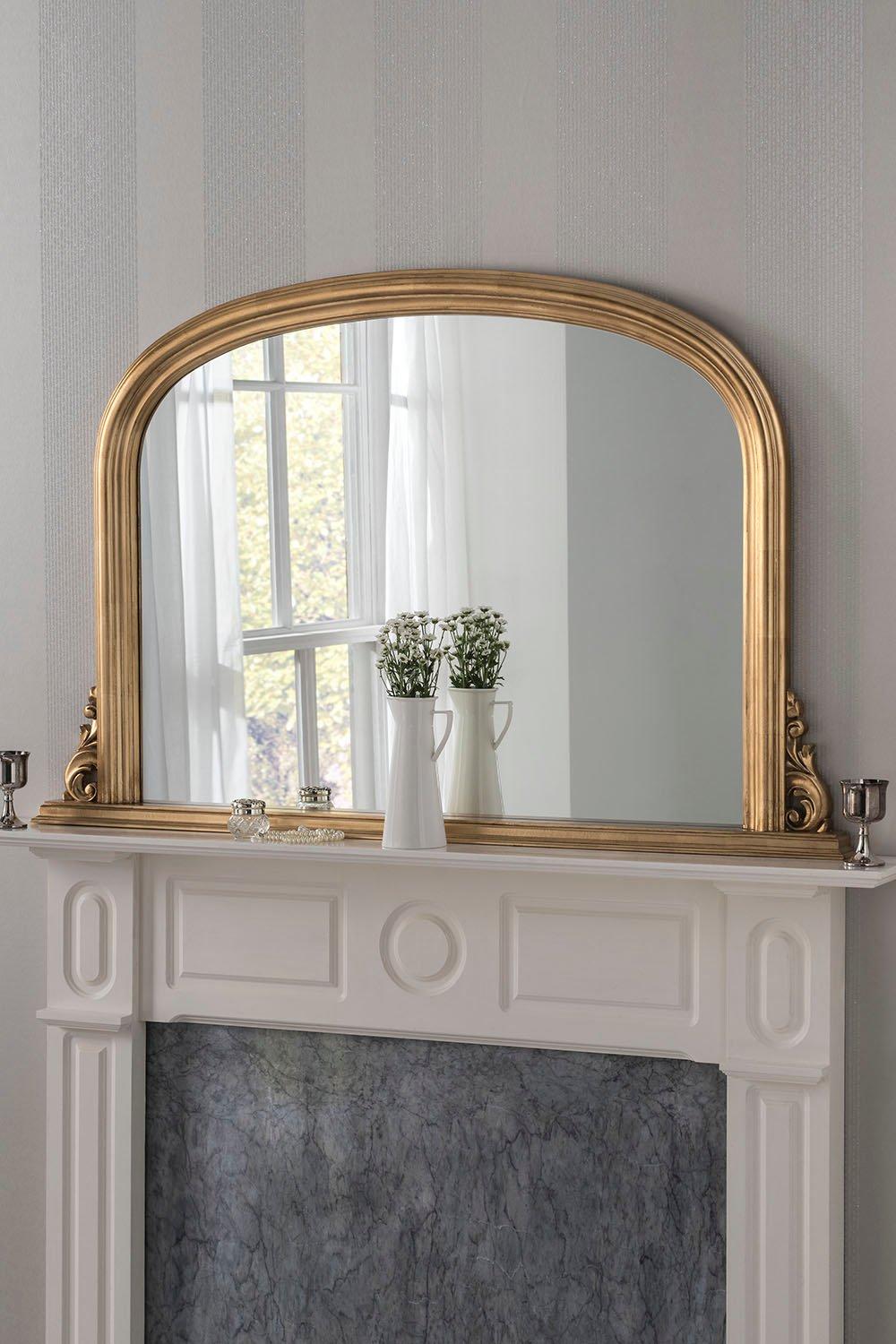 Classic Overmantle mirror Gold 122(w) x 77cm(h)